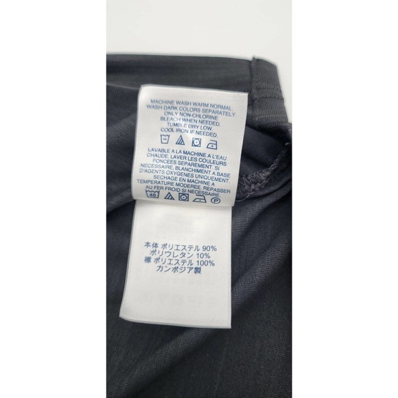 Lands' End Outfitters Women's Rapid Dry Black Tonal Stripe Polo Shirt Top Small - Picture 9 of 11